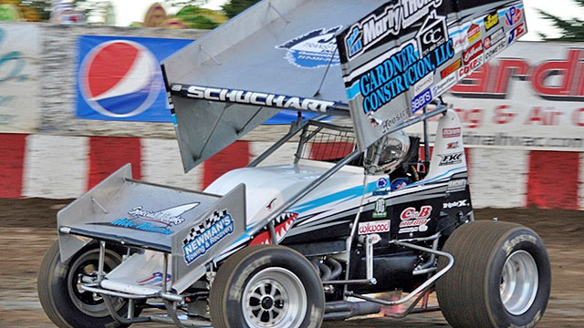 Logan Schuchart competes in World of Outlaws Craftsman Sprint Car Series action. (Kelly Brown Photo)